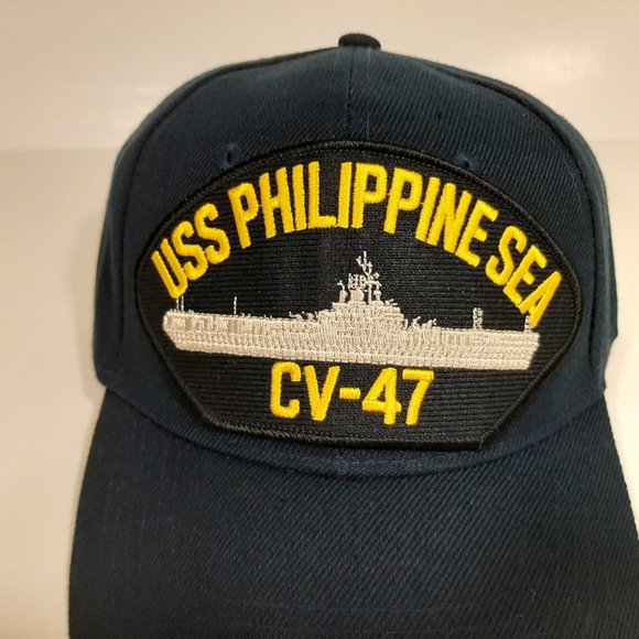 U.S. Navy USS Philippine Sea CV-47 Men's Cap Hat N - Picture 2 of 3